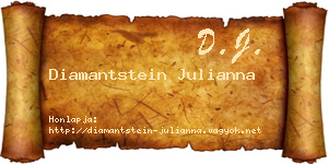 Diamantstein Julianna névjegykártya